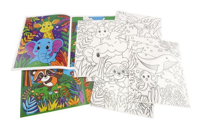 5 tableaux Cartons entoilés, thème animaux  - Peinture aux numéros : découvrez l'art du tableau numéroté pour tous - 10doigts.fr