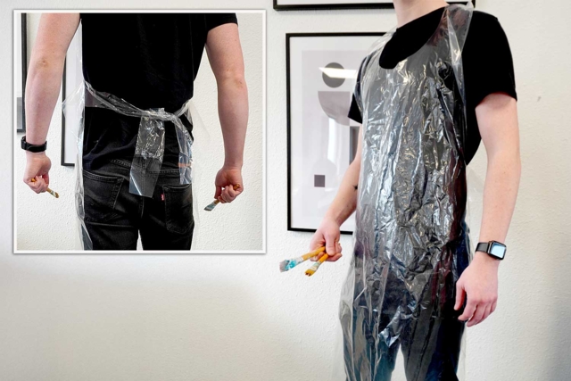 50 Tabliers en plastique transparent  - Tabliers et protections - 10doigts.fr