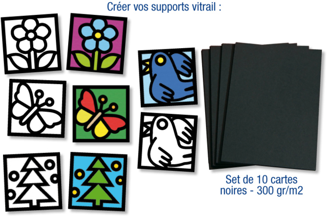 Papier vitrail - Papier calque, vitrail - 10doigts.fr