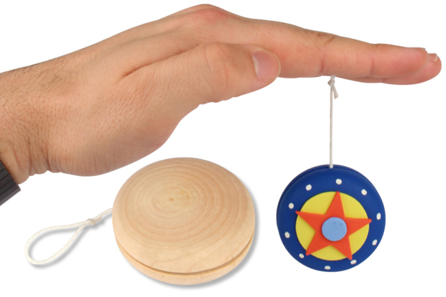 Yoyo en bois - Jeux et Jouets en bois à décorer - 10doigts.fr