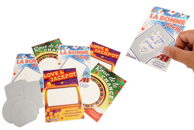 6 Tickets à gratter personnalisables - 6 pièces - Kits créatifs Fête des Mères : des coffrets tout-en-un pour fabriquer vos cadeaux pour maman - 10doigts.fr