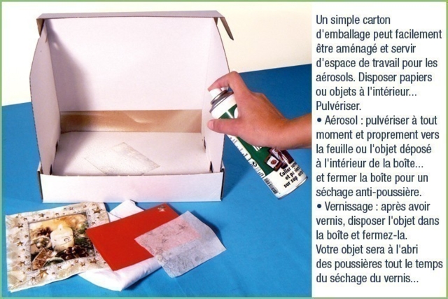 Colle et vernis en ae´rosol : conseils d'utilisation - Vernis - 10doigts.fr