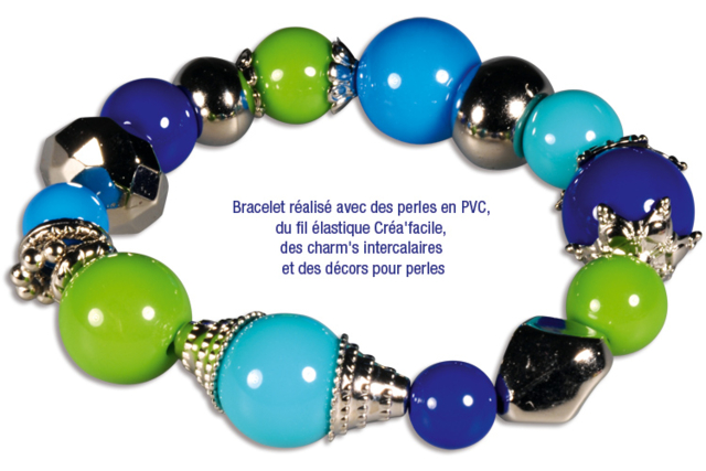 Set d'environ 180 perles en plastique, couleurs vives et tailles assorties - Perles Acrylique - 10doigts.fr