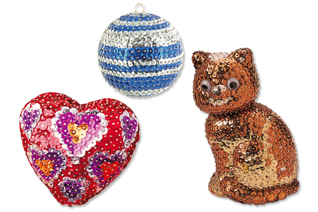Paillettes brillantes rondes à facettes avec trou - Paillettes à piquer - 10doigts.fr