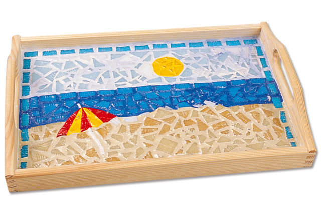 Plateau rectangulaire en bois - Plateaux en bois à décorer - 10doigts.fr