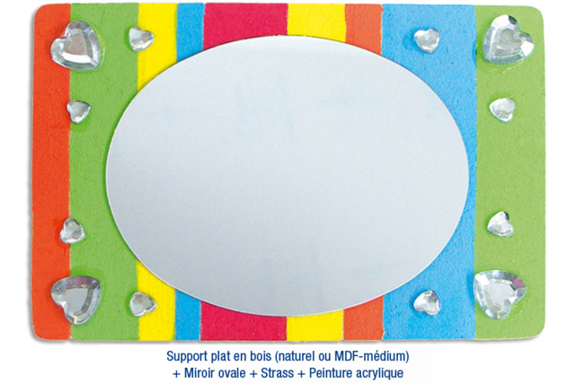 Supports plats en bois médium (MDF) : idée créa - Supports Mosaïques - 10doigts.fr