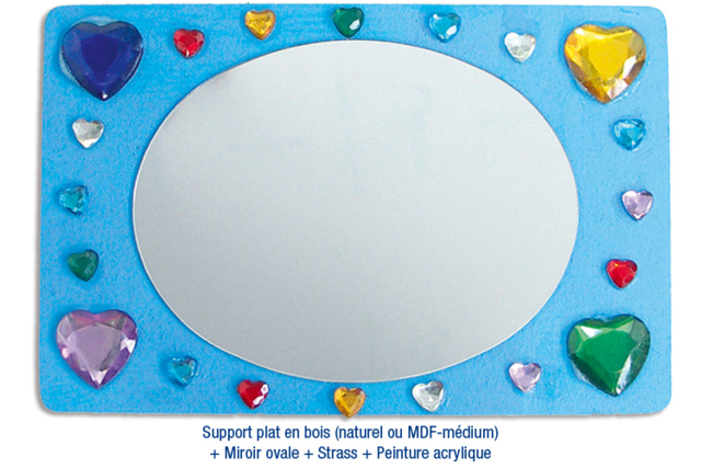 Supports plats en bois médium (MDF) : idée créa - Supports Mosaïques - 10doigts.fr