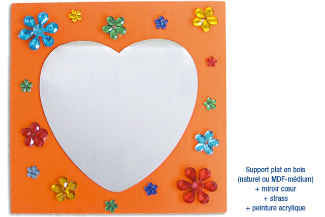 Supports plats en bois médium (MDF) : idée créa - Supports Mosaïques - 10doigts.fr