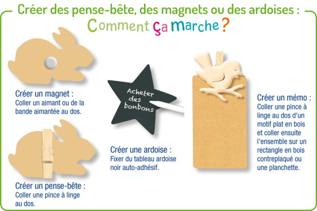 Fleur N°5 en bois naturel - Formes en bois à décorer - 10doigts.fr