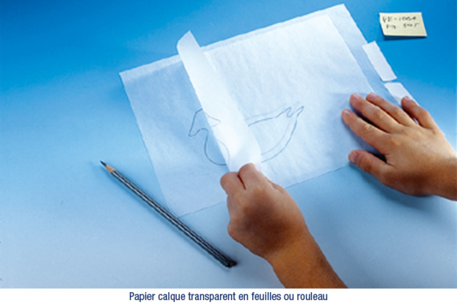 Papier calque transparent ou couleur - Papier calque, vitrail - 10doigts.fr