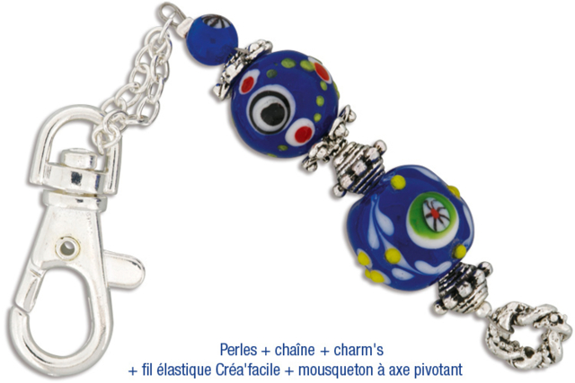 Mousquetons à axe pivotant : Idée Créa - Porte-clés - 10doigts.fr
