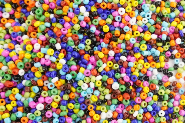 9000 Perles de rocaille opaques, - Perles Rocaille - 10doigts.fr