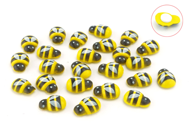 Abeille bois peint - Déco en bois peint - 10doigts.fr