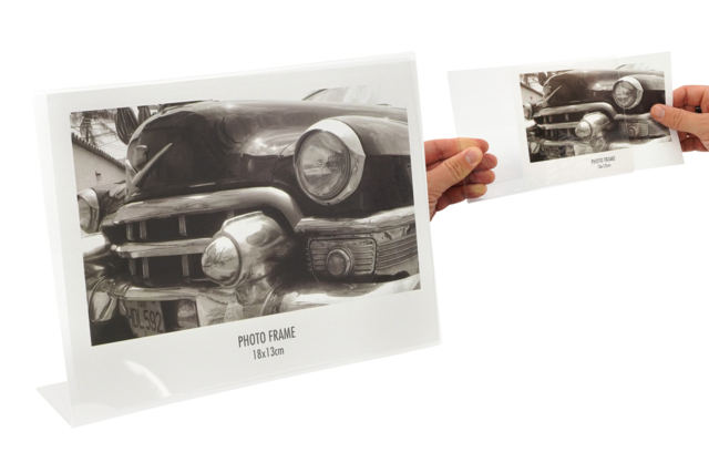 acdre photo en plastique transparent - Objets pour le bureau : personnalisez votre espace de travail - 10doigts.fr