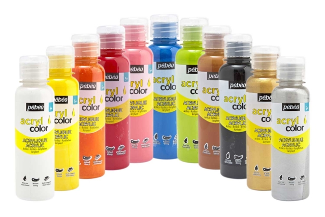acrylcolor brillante - Peinture acrylique satinée, brillante - 10doigts.fr