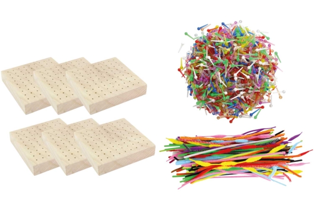 activité motricité fine - 6 supports + accessoires - Kits éducatifs : le plaisir d'apprendre par la manipulation - 10doigts.fr