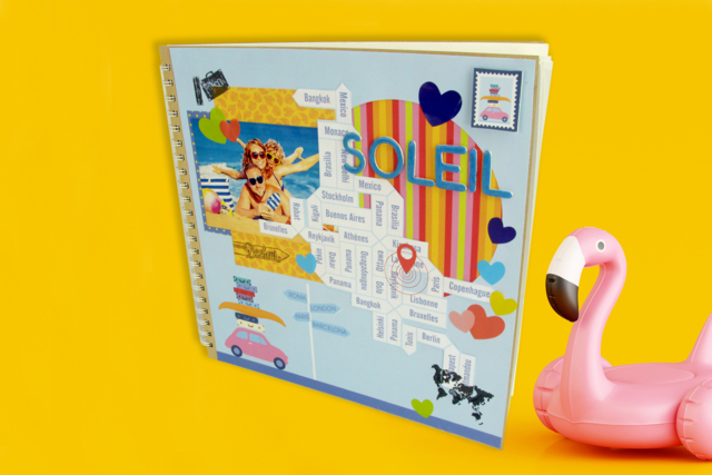 Album de vacances Scrapbooking - Gommettes cœur : des cœurs adhésifs pour vos activités créatives - 10doigts.fr