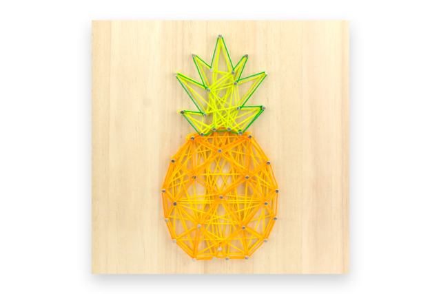 ananas string art - Fils à  broder - 10doigts.fr
