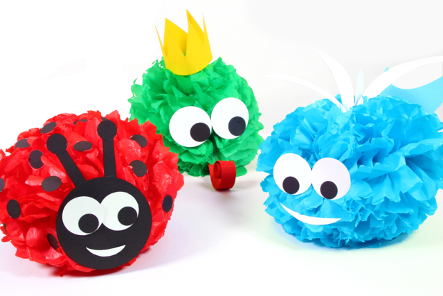 Animaux géants en papier de soie - Papiers de soie - 10doigts.fr