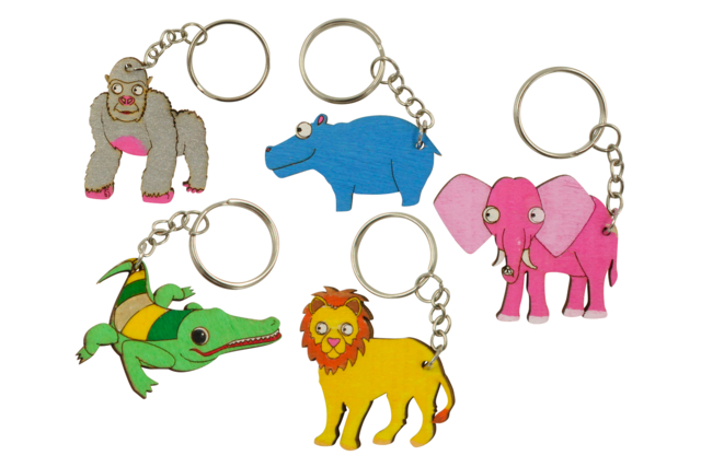 animaux jungle - Porte-clés - 10doigts.fr