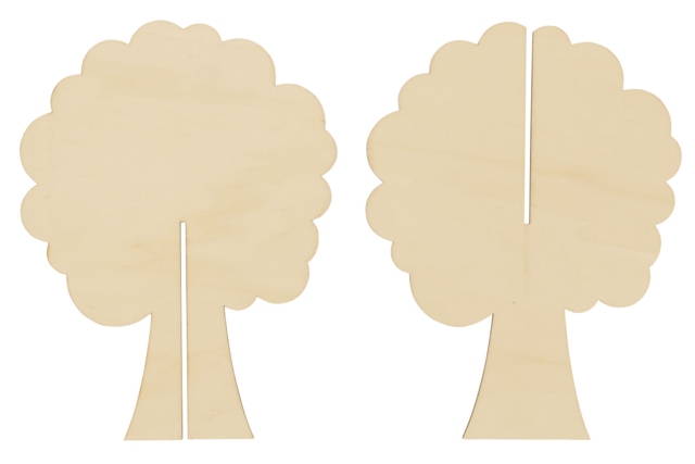 arbre à monter - Formes en bois à décorer - 10doigts.fr