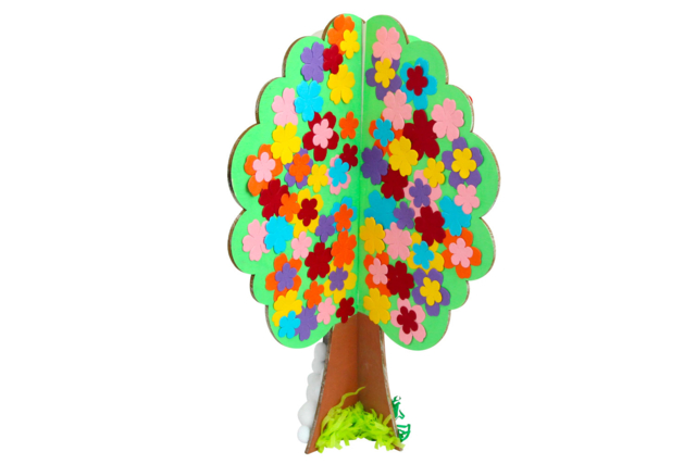 arbre à poser en bois - Raphia et fibres naturelles pour vos créations - 10doigts.fr