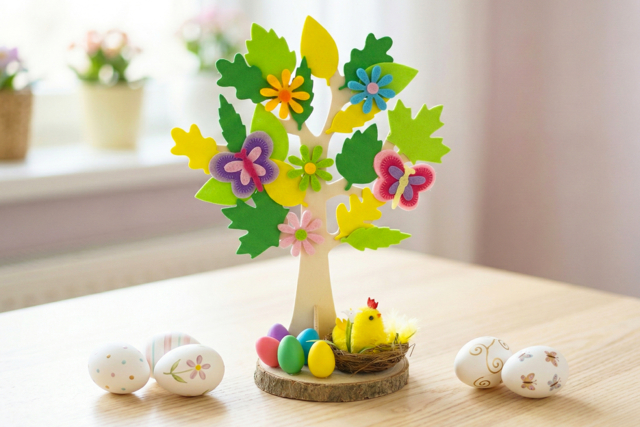 Arbre de Pâques - Oeufs de Pâques créatif - 10doigts.fr