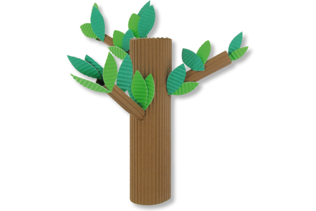 arbre en carton ondulé - Carton ondulé - 10doigts.fr