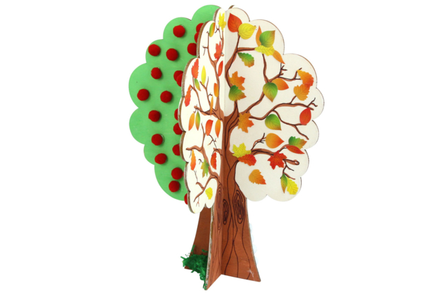arbre floraison - Formes en bois à décorer - 10doigts.fr