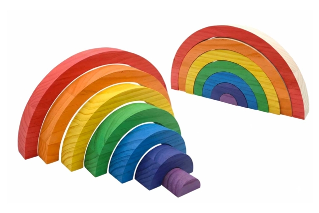 Arc-en-ciel 3D - Jeux et Jouets en bois à décorer - 10doigts.fr