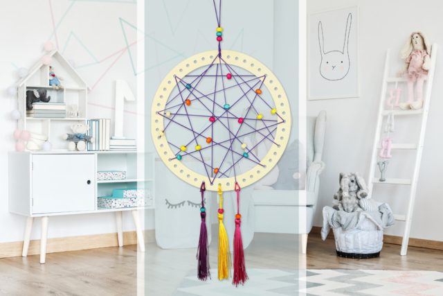 Attrape-Rêves en bois DIY : Tuto facile avec un kit tout inclus ! - Kits attrape-rêves : créez une décoration poétique unique - 10doigts.fr