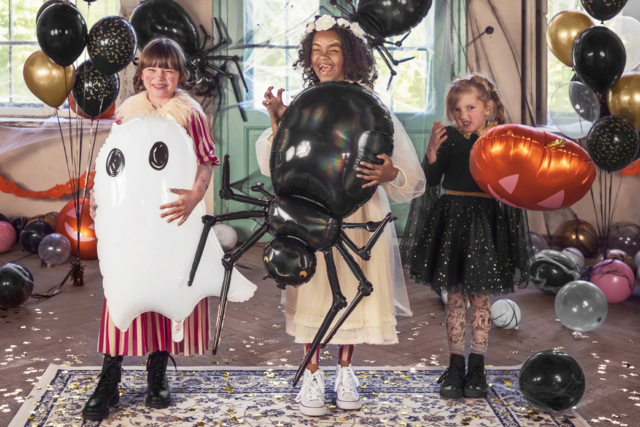 ballon araignée mylar halloween - Ballons d'halloween - 10doigts.fr