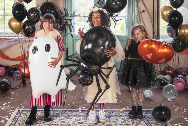 ballon fantôme aluminium halloween - Ballons d'halloween - 10doigts.fr
