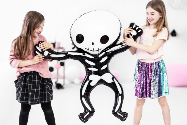 ballon squelette mylar halloween - Ballons d'halloween - 10doigts.fr