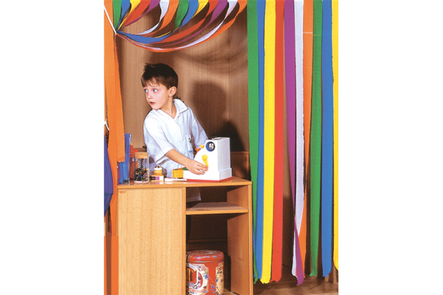 bandes de papier crépon - couleurs assorties - Papier crépon - 10doigts.fr