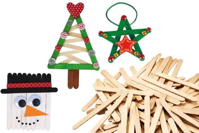 bâton esquimaux noel - Accessoires en bois - 10doigts.fr