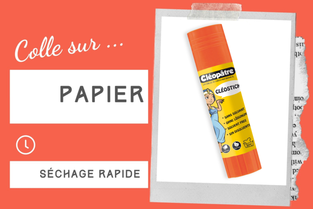 bâton stick colle blanche cléopâtre enfants - Colles scolaires : bâton, blanche, gel et colle forte - 10doigts.fr