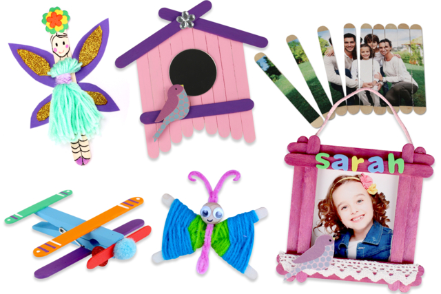 bâtonnets bois esquimaux - Accessoires en bois - 10doigts.fr