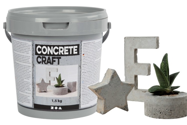 Béton Créatif à mouler - Seau de 1,5 kg de béton - Béton créatif - Modelage et moulage - 10doigts.fr