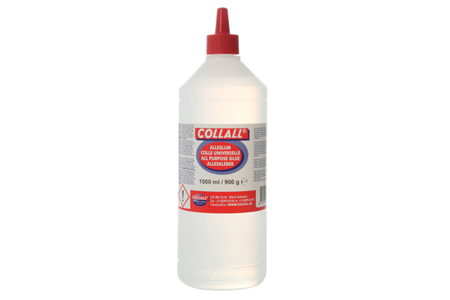Bidon de colle forte universelle avec solvant - 1 litre - Colles scolaires : bâton, blanche, gel et colle forte - 10doigts.fr