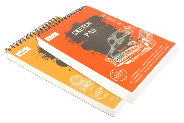 bloc papier dessin A4 90 gsm 160 gm - Papiers dessin - 10doigts.fr