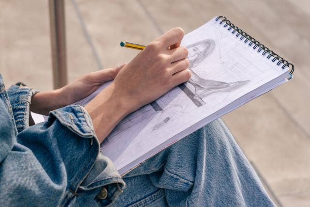 bloc papier dessin artistes - Papiers dessin - 10doigts.fr