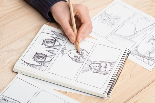 bloc papier dessin manga - Papiers dessin - 10doigts.fr