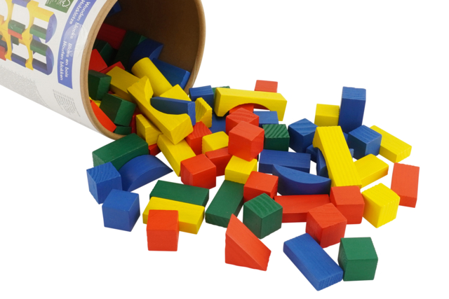 blocs de construction en bois - Pièces de construction - 10doigts.fr