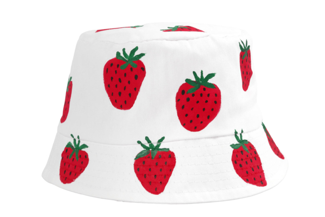 bob fraises - Coton, lin - Textiles - 10doigts.fr