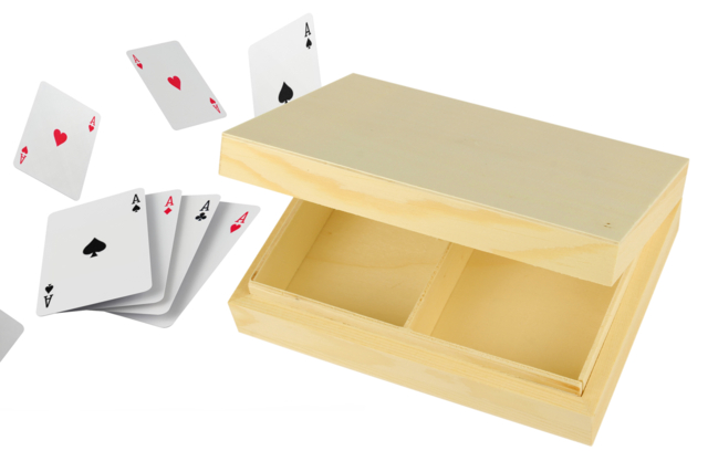 boite à cartes - Boîtes en bois à décorer - 10doigts.fr