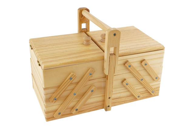 boite à couture en bois - Accessoires de couture - 10doigts.fr
