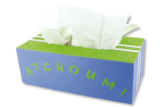 Boîte à mouchoirs rectangulaire, en bois - Boîtes en bois à décorer - 10doigts.fr