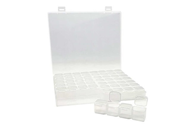 boite de rangement perles diamants - Rangements couture et bijoux - 10doigts.fr
