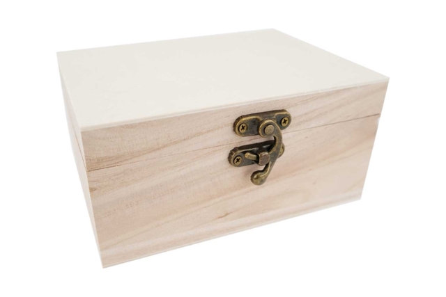 boite en bois 2 compartiments - Boîtes en bois à décorer - 10doigts.fr